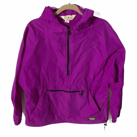 L.L. Bean Anorak Jacket vintage womens purple medium - Picture 1 of 11